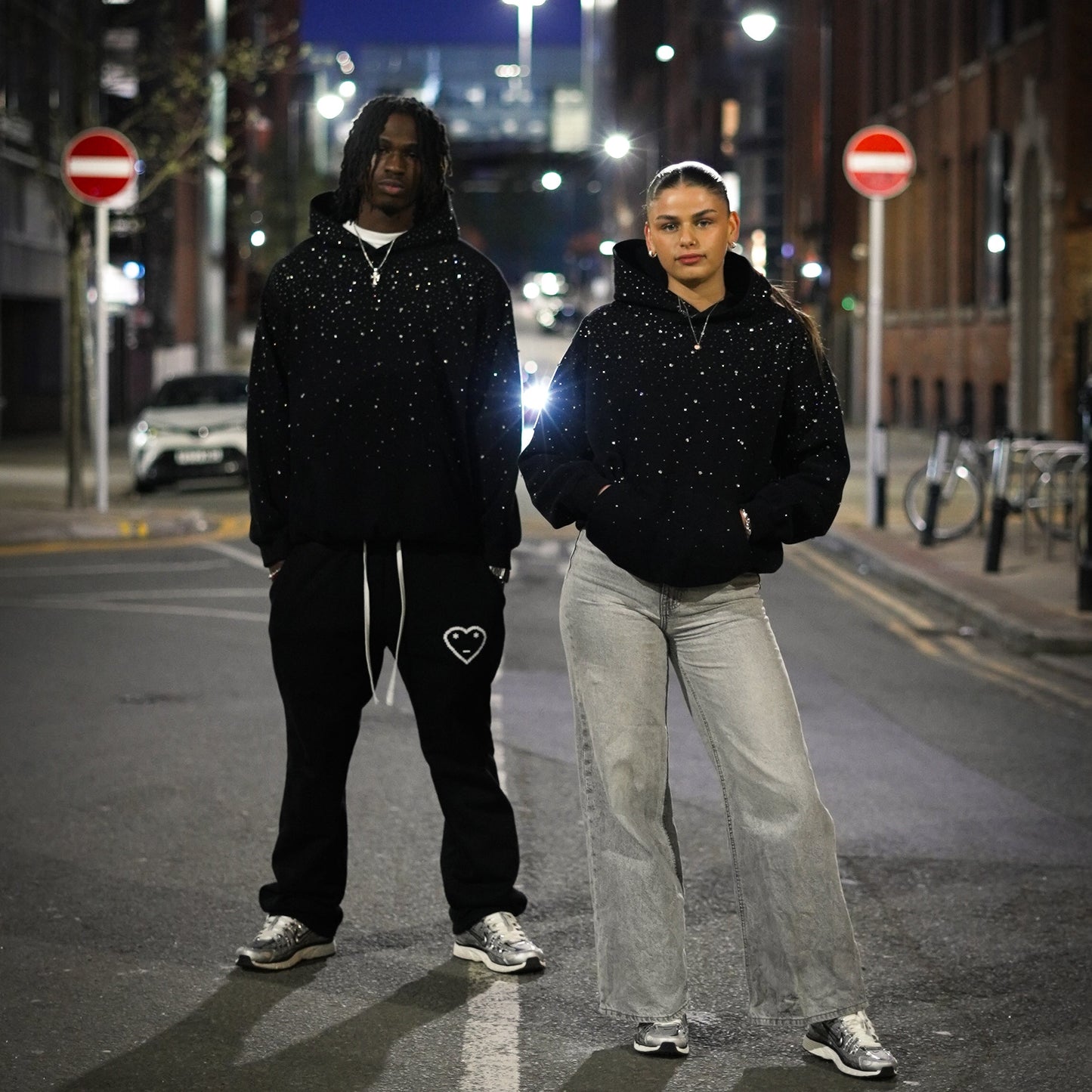 Haelkon - Rhinestone Galaxy Hoodie