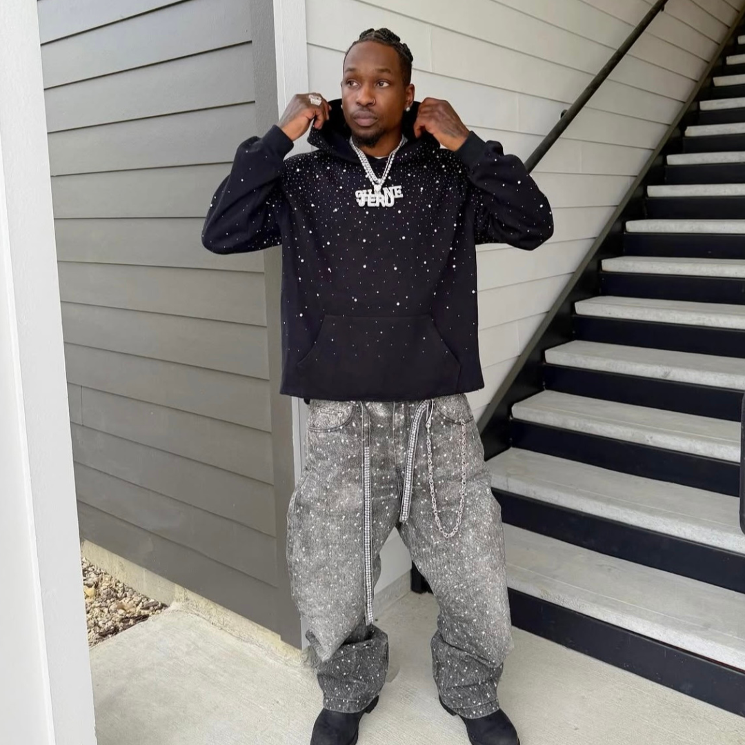 Haelkon - Rhinestone Galaxy Hoodie